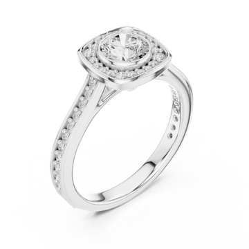  White Gold Eternal Harmony Solitaire Ring Right View