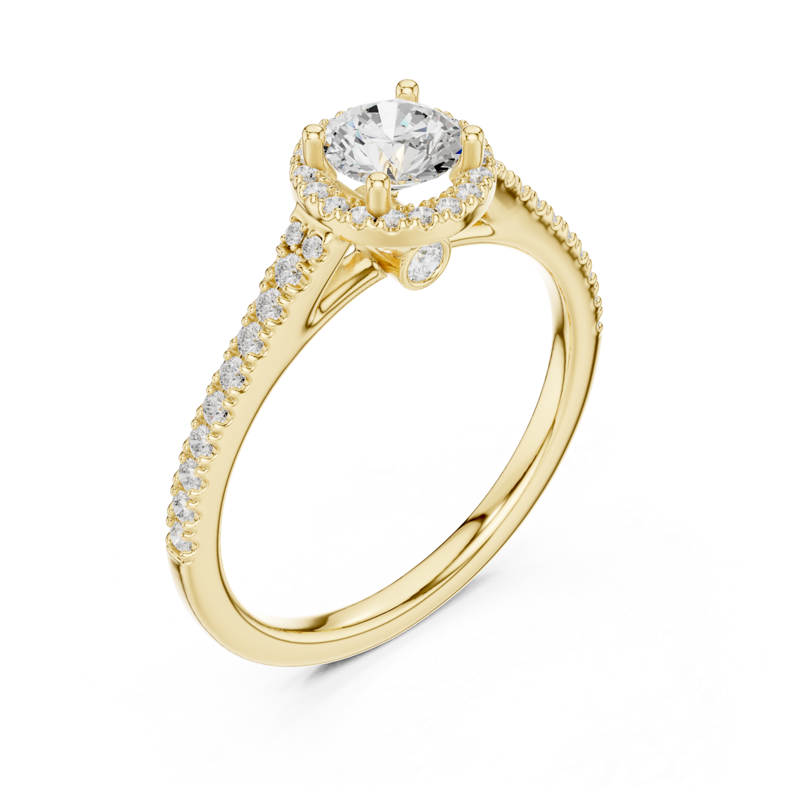 Gold Twilight Cascade Eternity Ring Right View