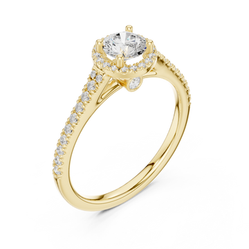 Gold Twilight Cascade Eternity Ring Right View