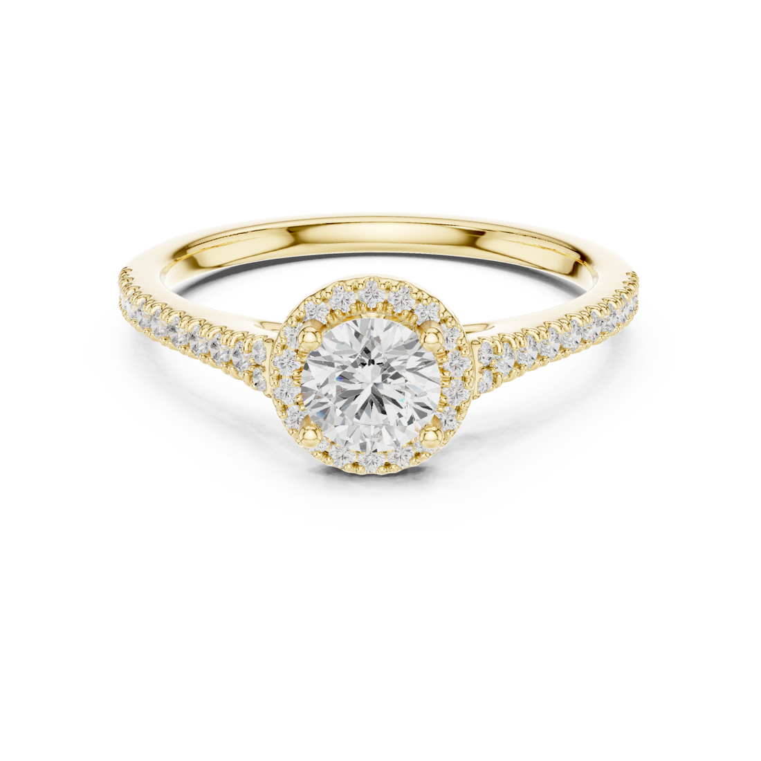 Gold Twilight Cascade Eternity Ring Right View