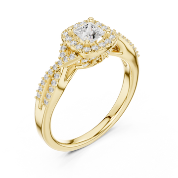 Gold Royal Vine Harmony Band Right View