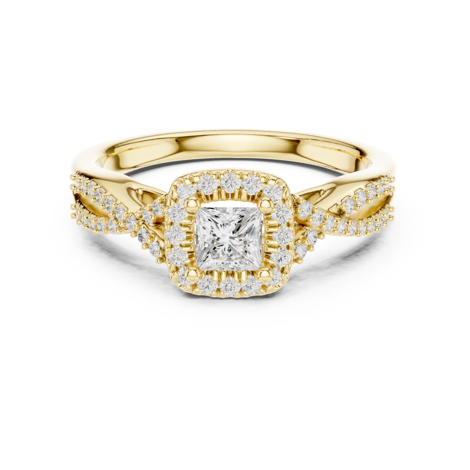  Gold Royal Vine Harmony Band Front View