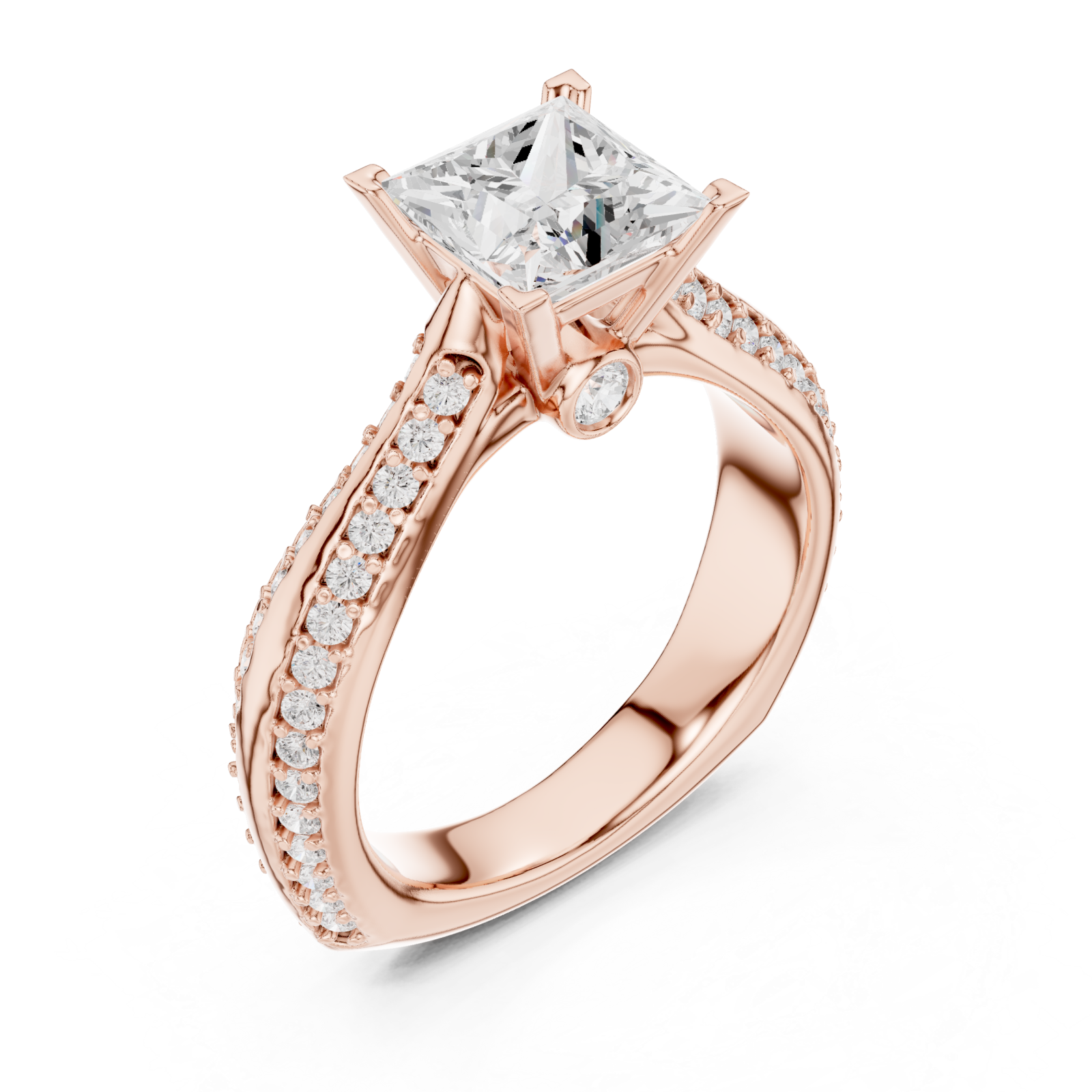  Rose Gold Pure Radiance Regal Statement Ring Right View