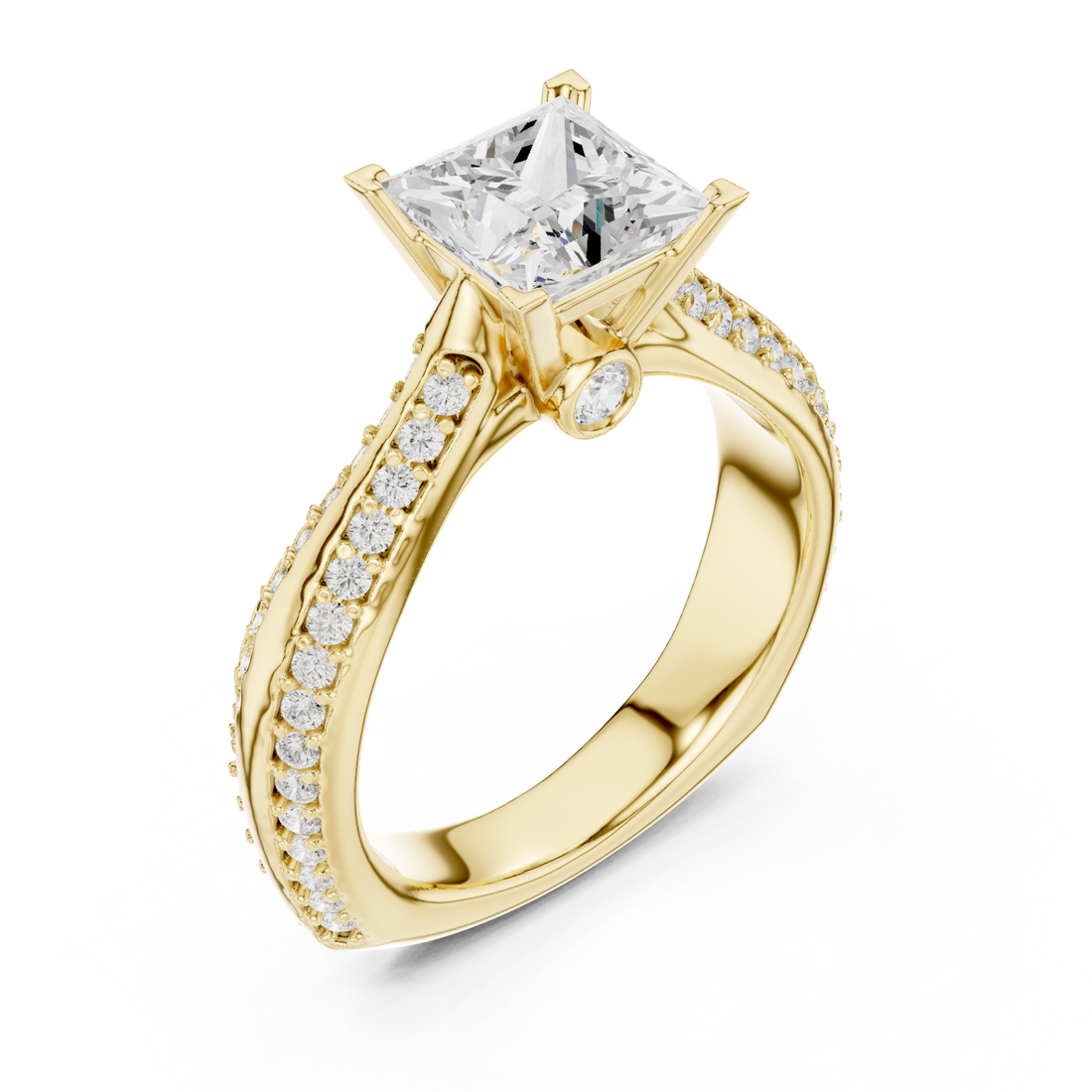 Gold Pure Radiance Regal Statement Ring Right View