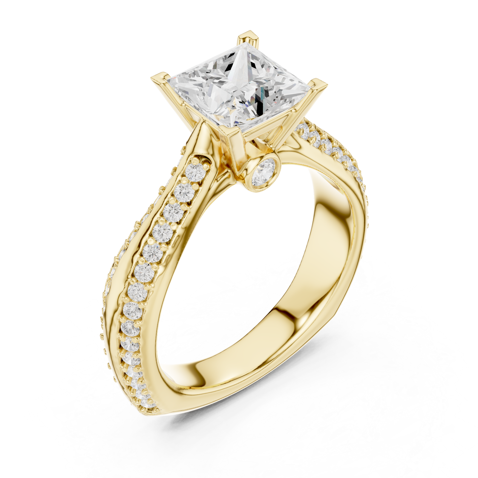 Gold Pure Radiance Regal Statement Ring Right View
