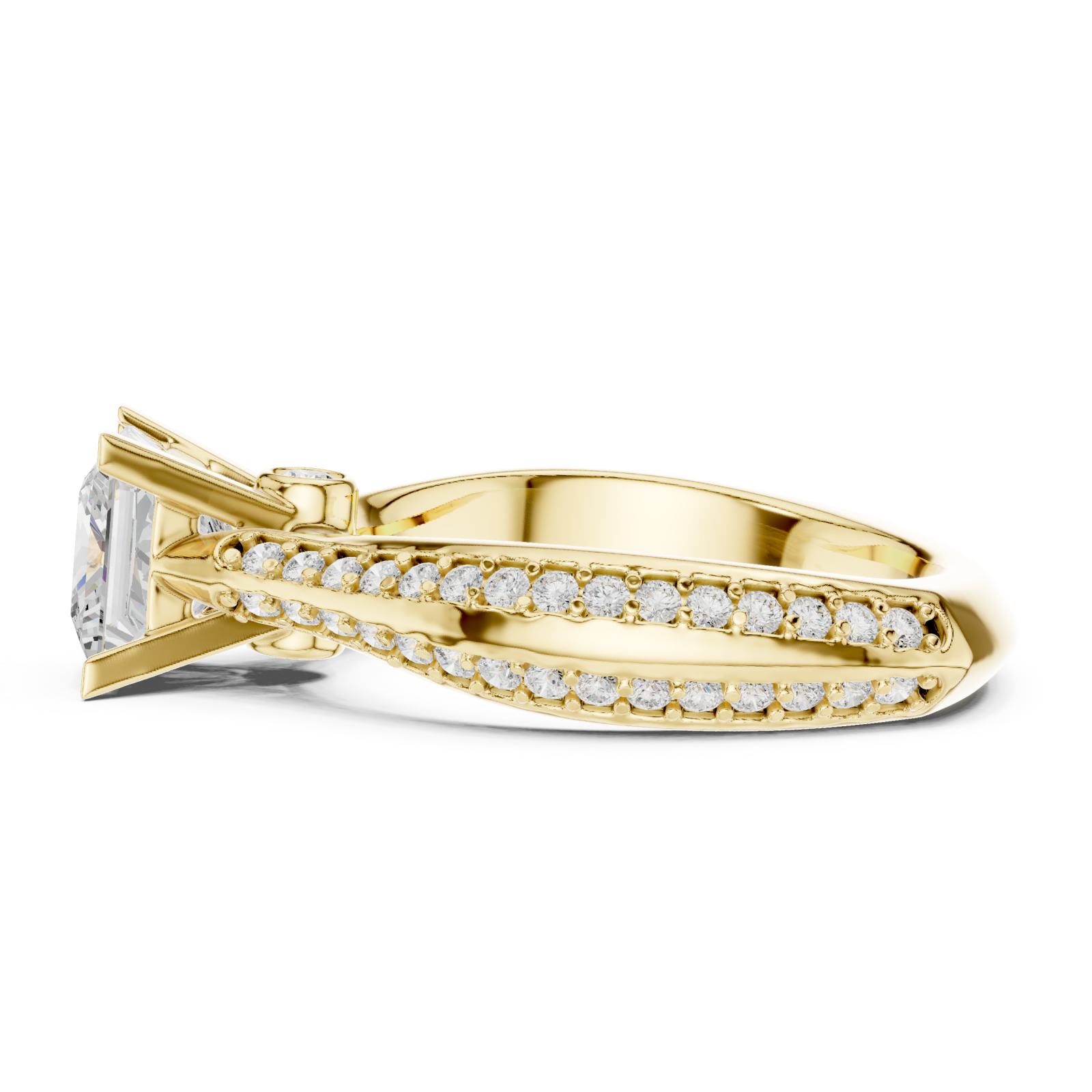  Gold Pure Radiance Regal Statement Ring Side View
