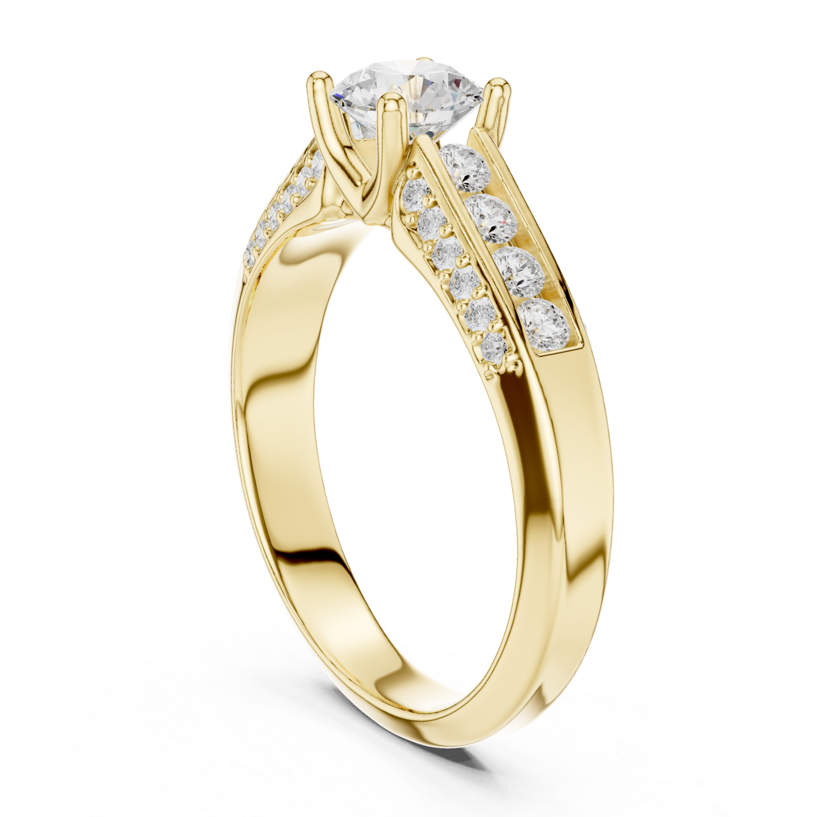 Gold Twilight Promise Arc Ring Left View