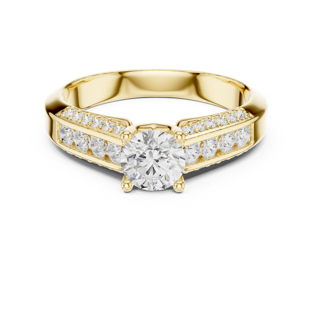 Gold Twilight Promise Arc Ring Right View