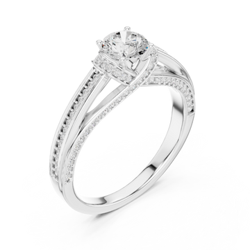  White Gold Grandeur Empress Ascend Band Right View