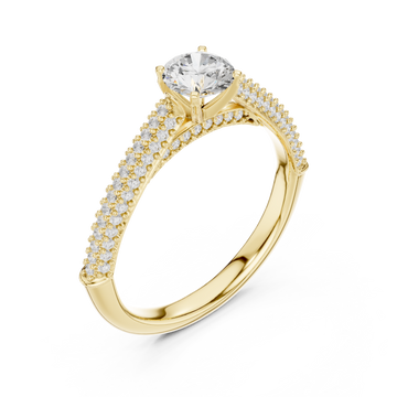 Gold Ethereal Signature Modern Elegance Ring Right View