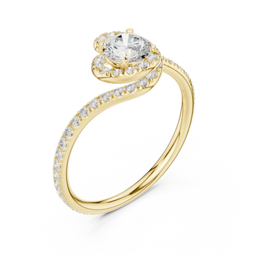 Gold Luminous Heartline Grace Band Right View