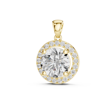Gold Lustrous Opulence Whisper Pendant Right View