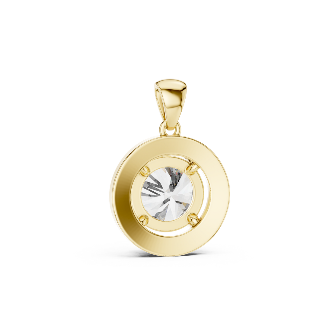 Gold Lustrous Opulence Whisper Pendant Right View