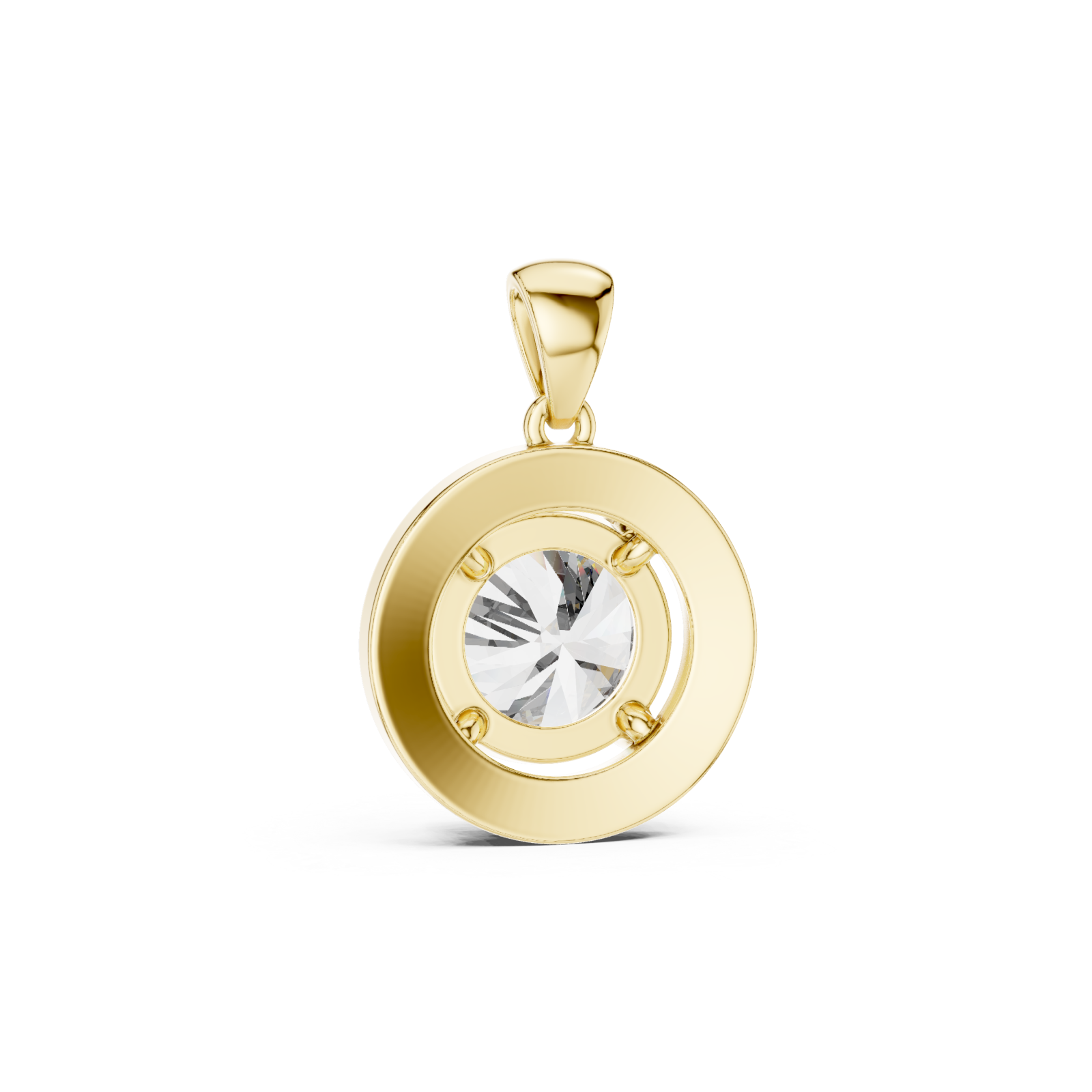  Gold Lustrous Opulence Whisper Pendant Front View