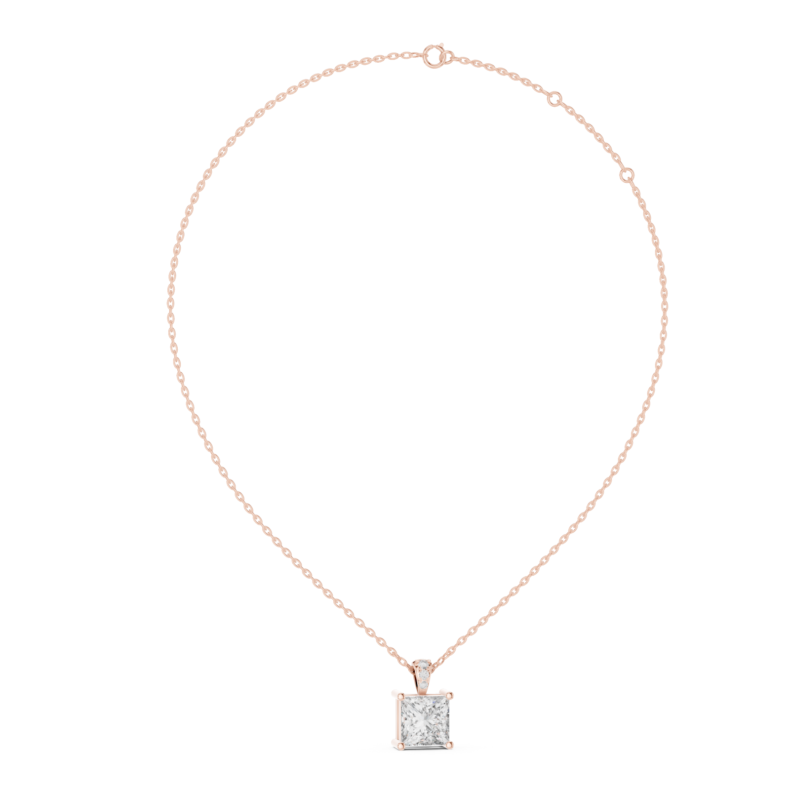  Rose Gold Infinite Brilliance Centerpiece Pendant Left View