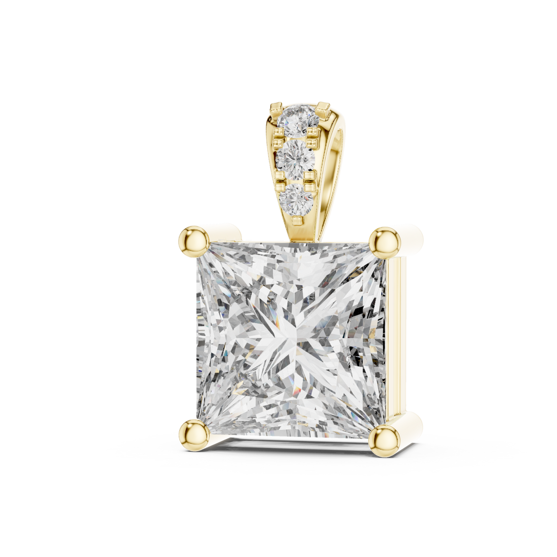 Gold Infinite Brilliance Centerpiece Pendant Right View