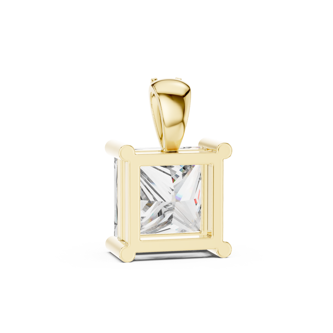 Gold Infinite Brilliance Centerpiece Pendant Right View