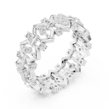  White Gold Azura Link Harmony Band Right View