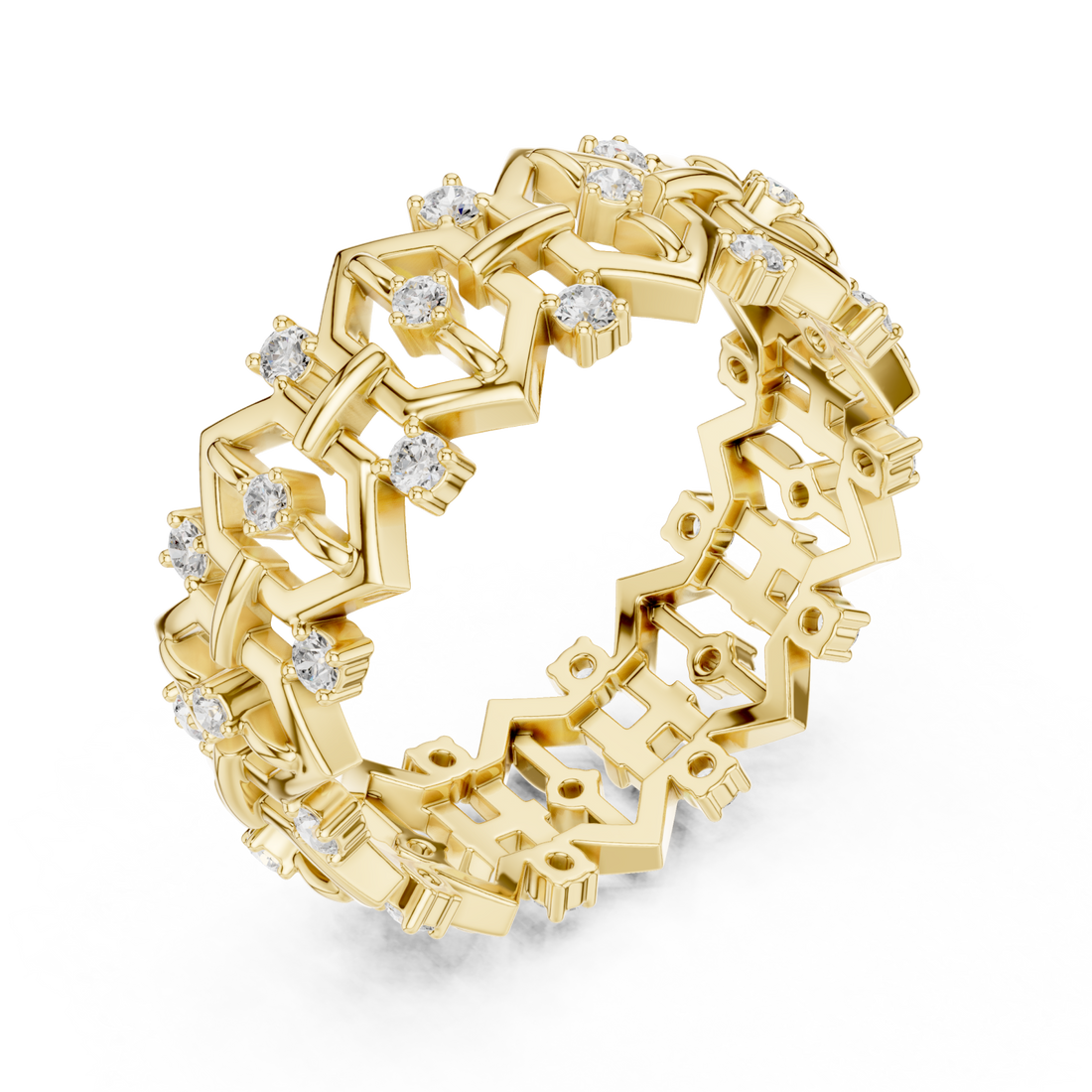 Gold Azura Link Harmony Band Right View