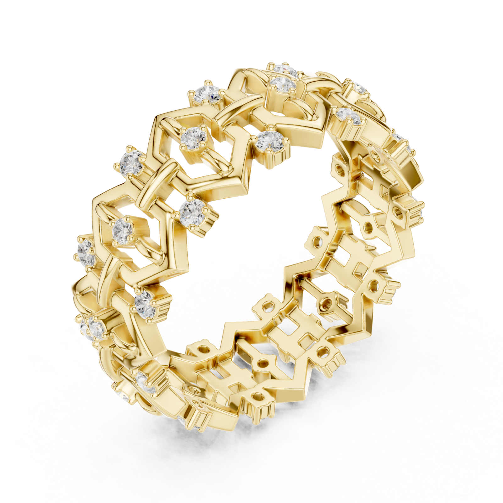 Gold Azura Link Harmony Band Right View