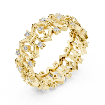 Gold Azura Link Harmony Band Right View