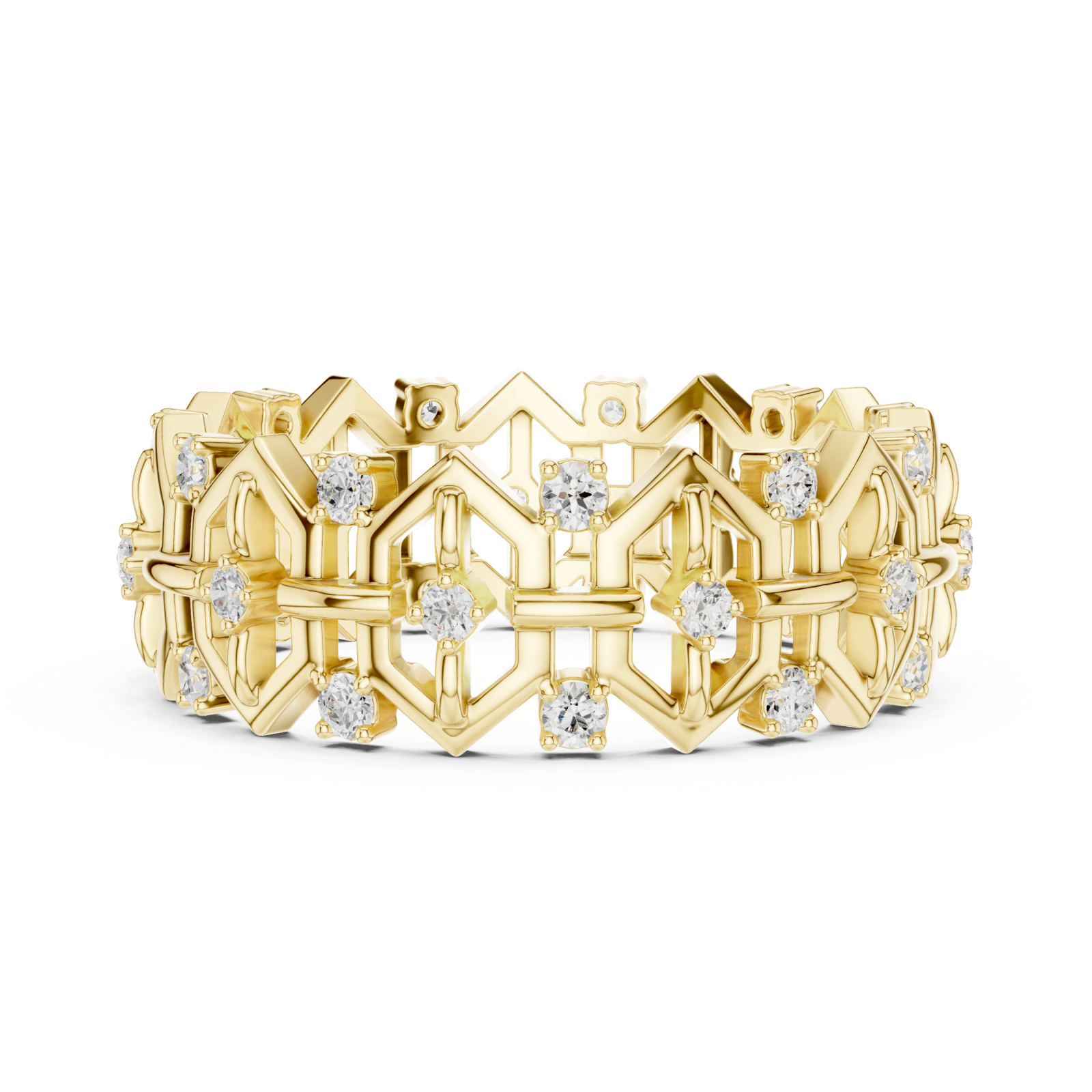  Gold Azura Link Harmony Band Side View