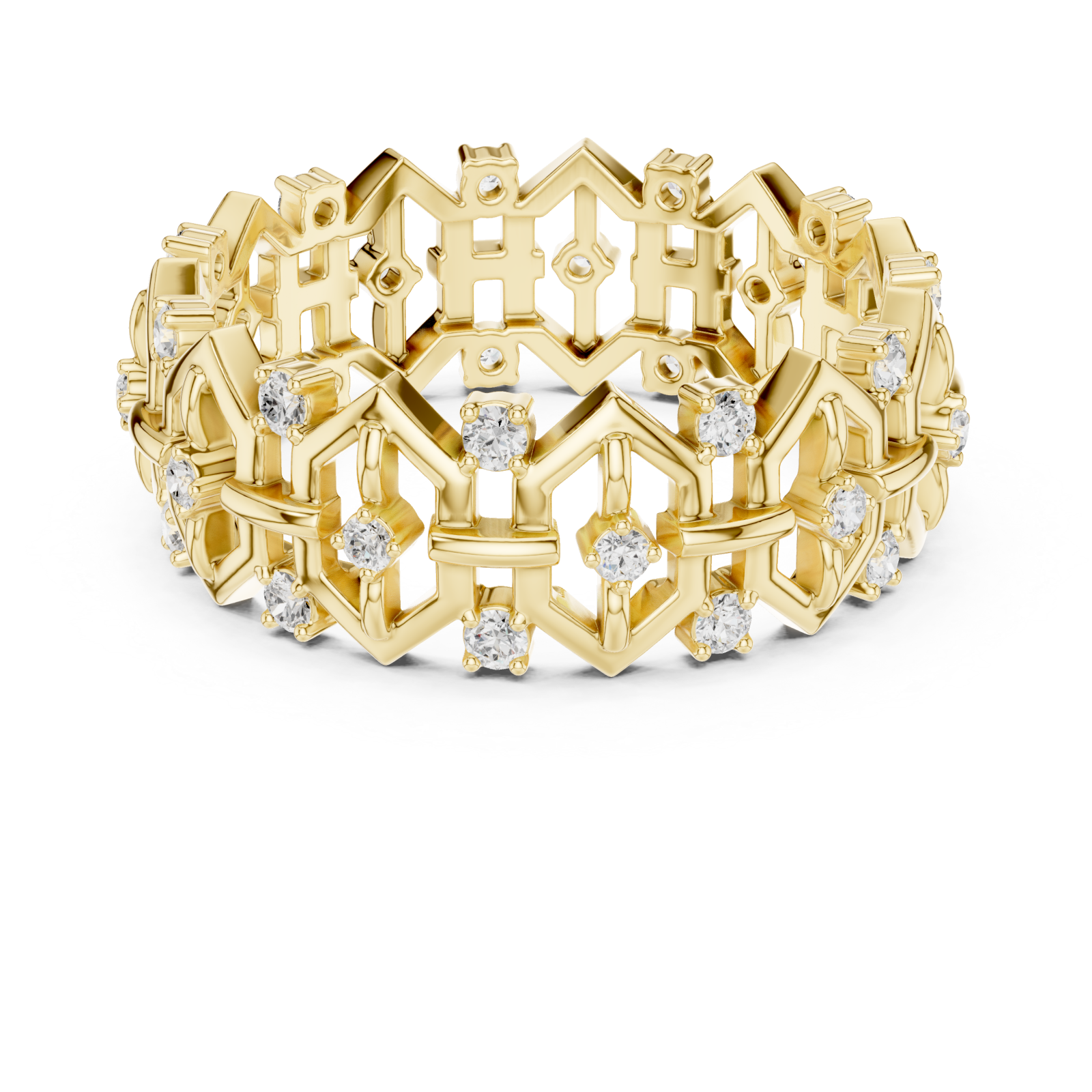  Gold Azura Link Harmony Band Front View