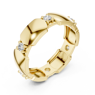Gold Eclipse Charm Eternity Band Right View