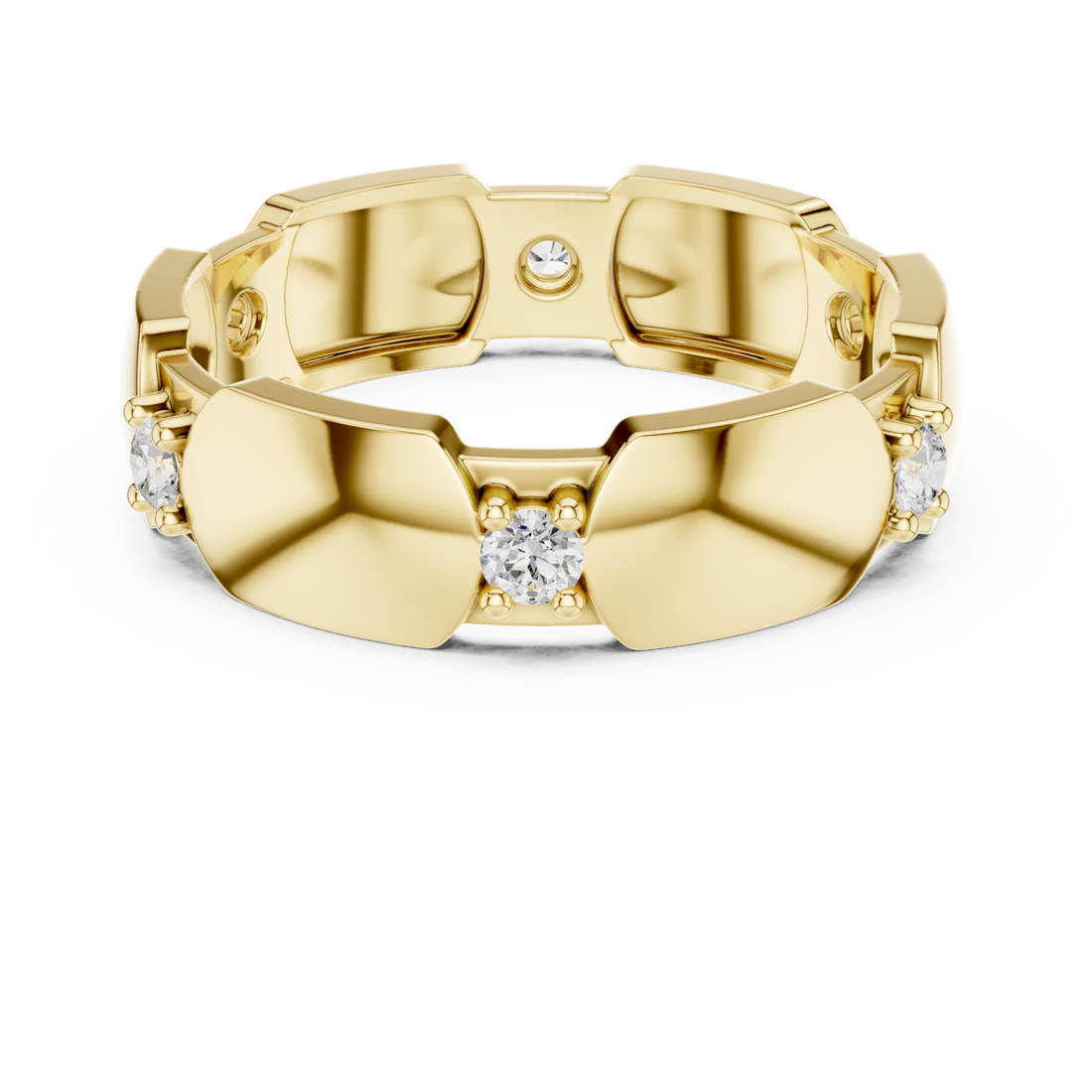 Gold Eclipse Charm Eternity Band Right View