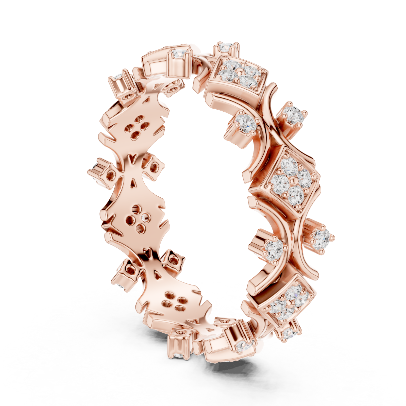  Rose Gold Garden Luxe Band Ring Left View
