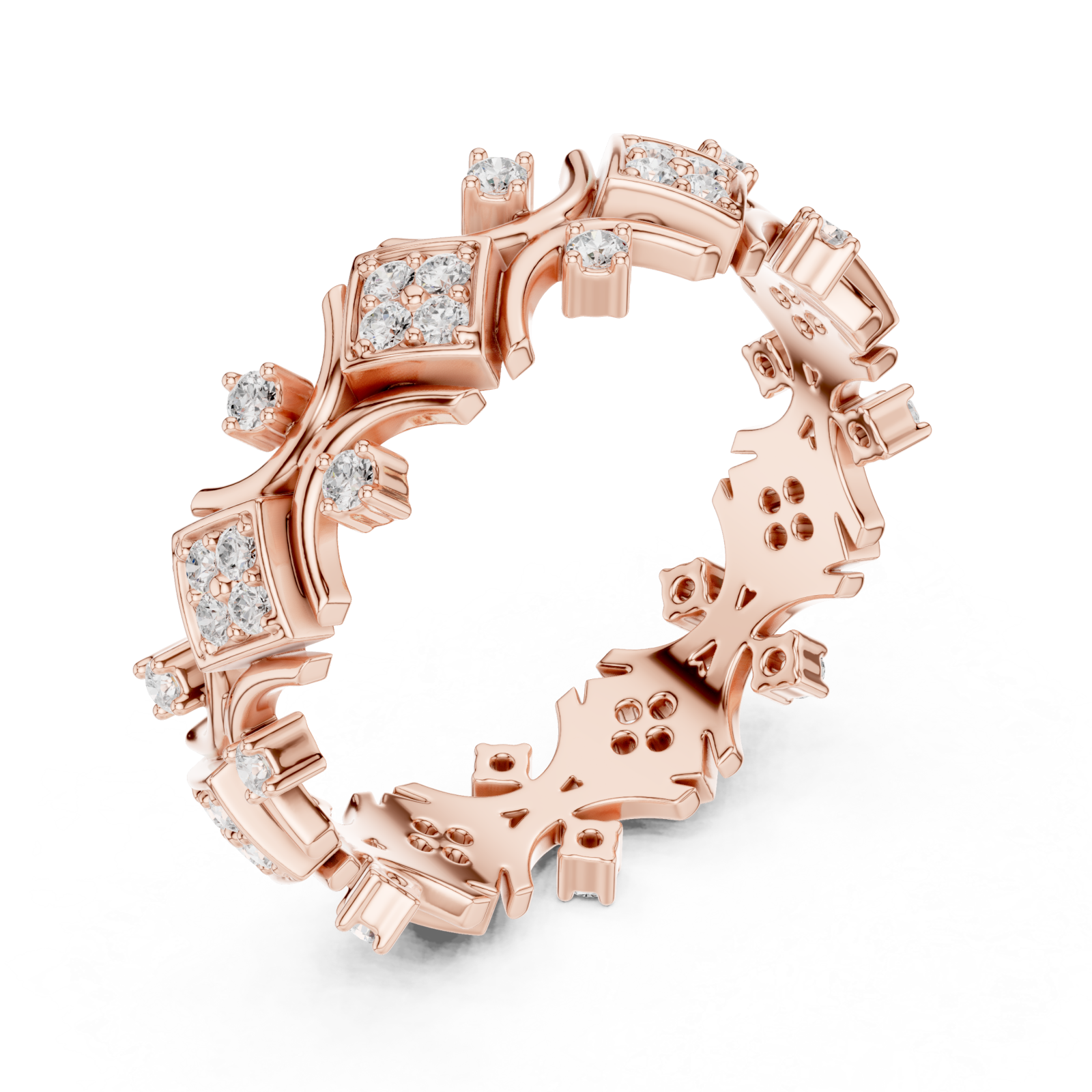  Rose Gold Garden Luxe Band Ring Right View
