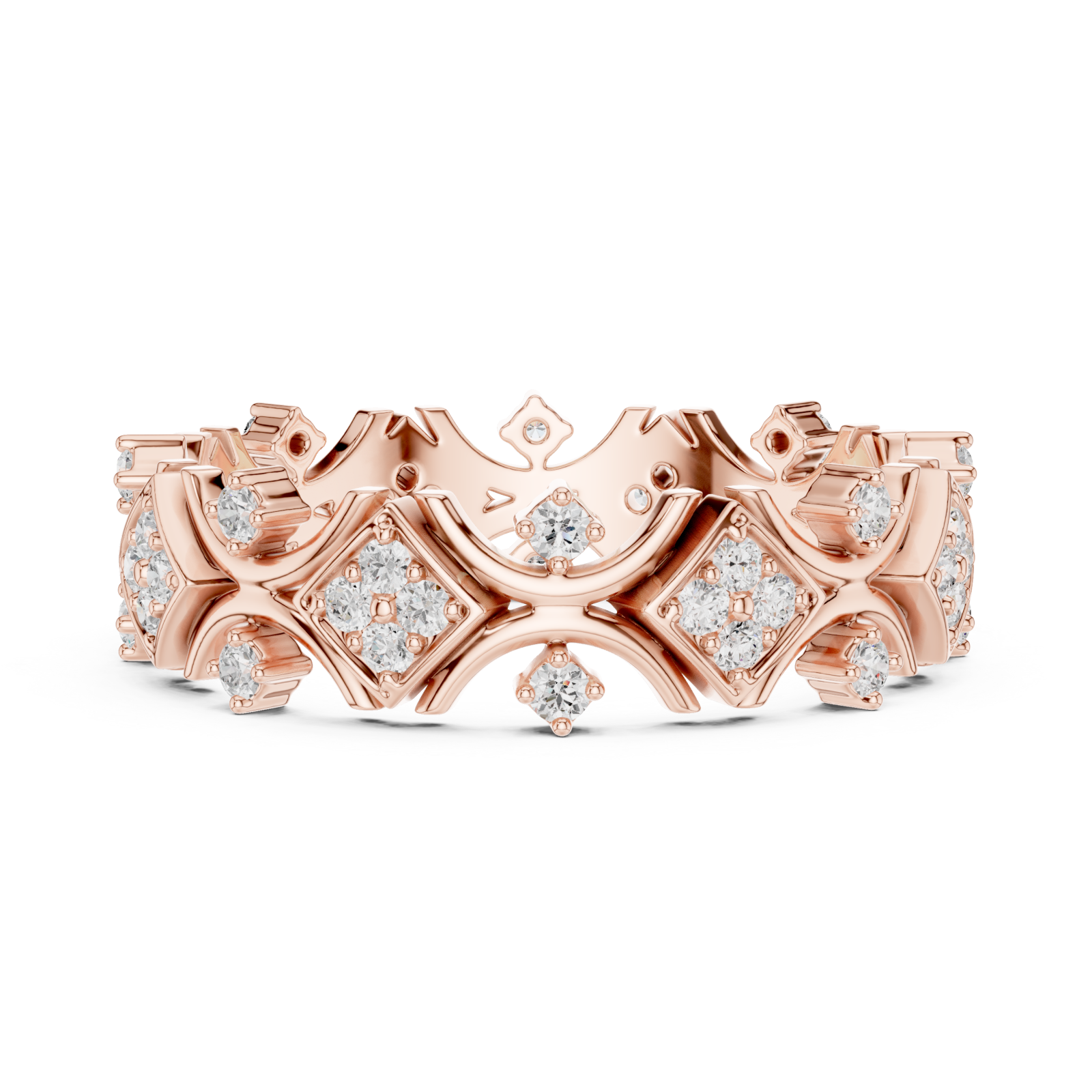  Rose Gold Garden Luxe Band Ring Side View
