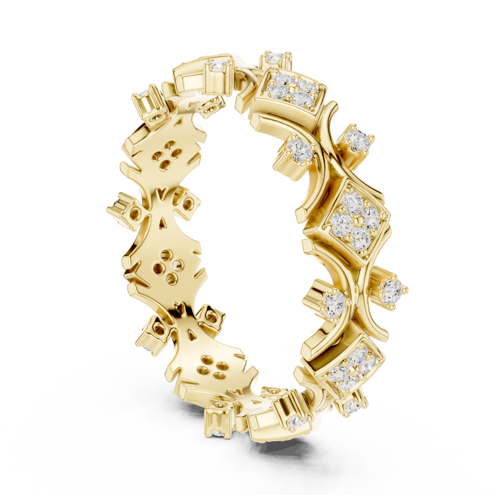  Gold Garden Luxe Band Ring Left View