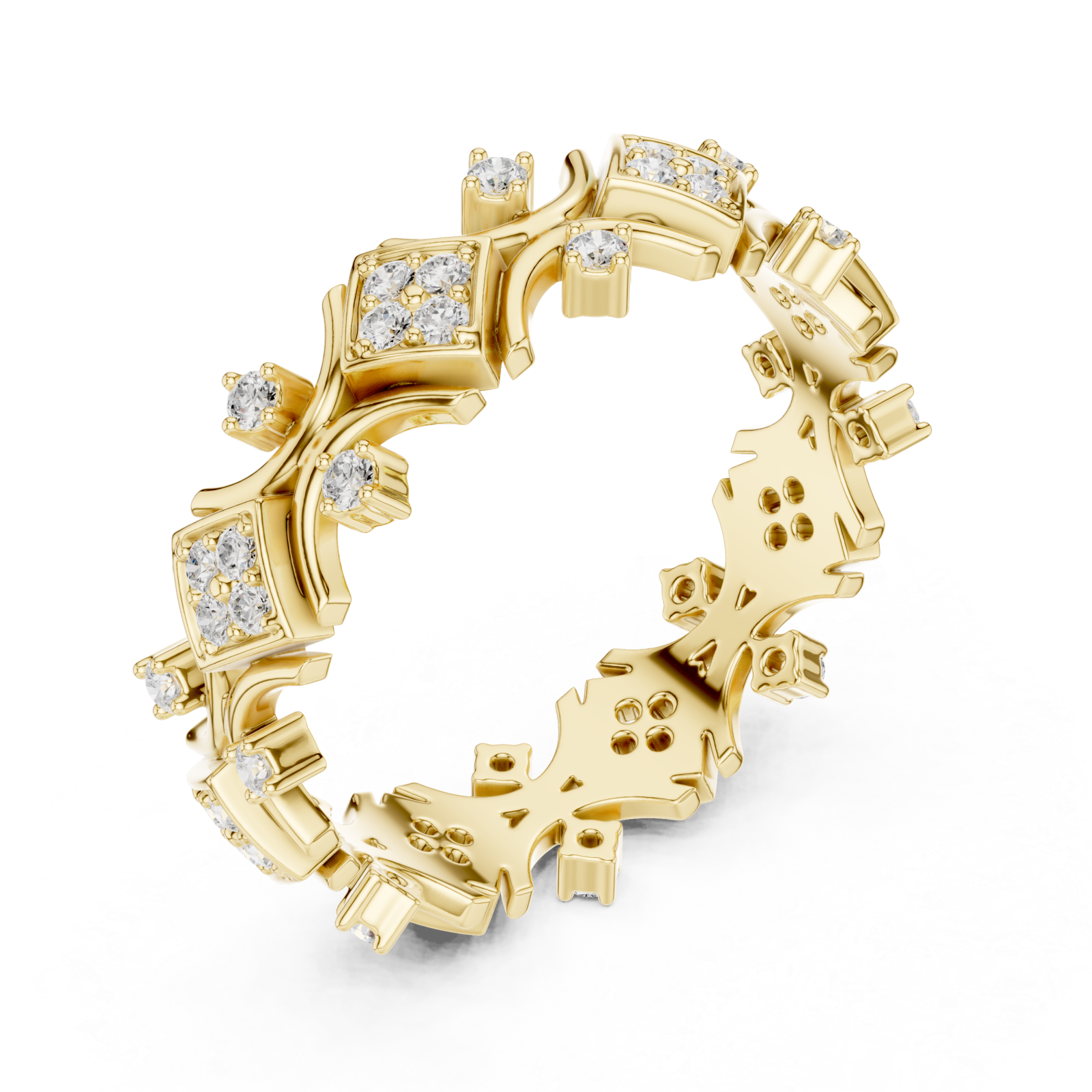 Gold Garden Luxe Band Ring Right View