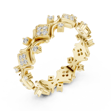 Gold Garden Luxe Band Ring Right View