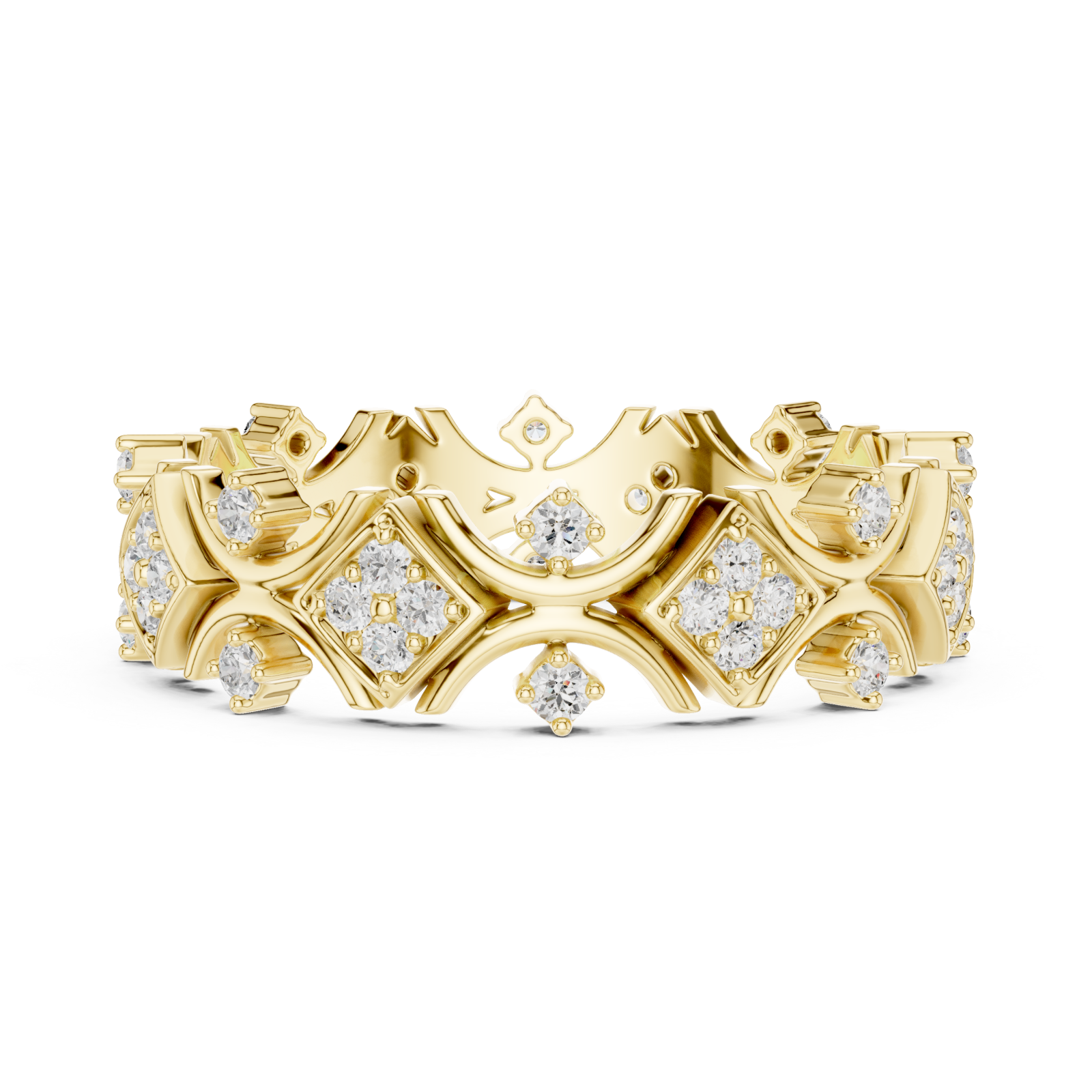  Gold Garden Luxe Band Ring Side View
