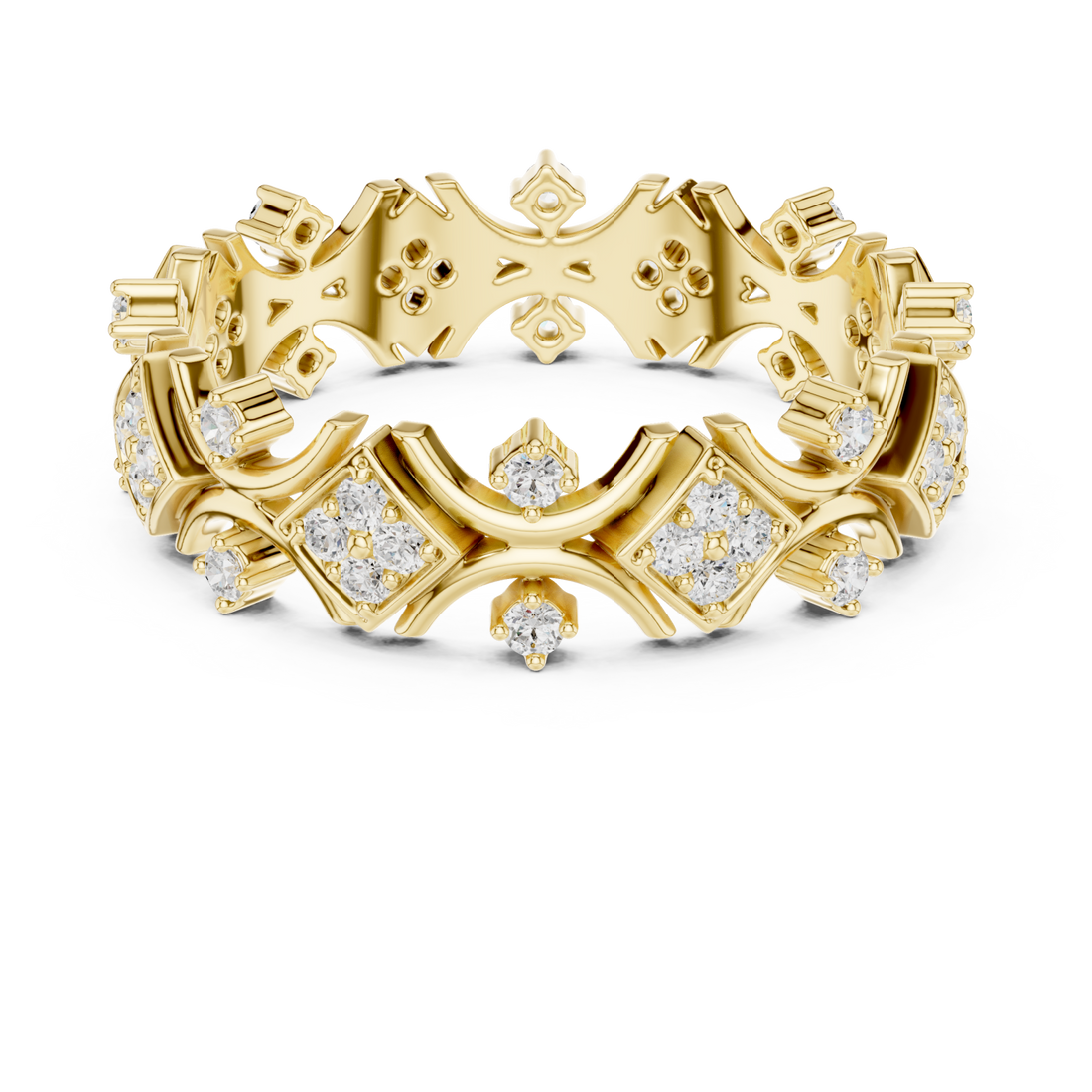 Gold Garden Luxe Band Ring Right View