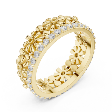 Gold Petal Grace Harmony Band Right View