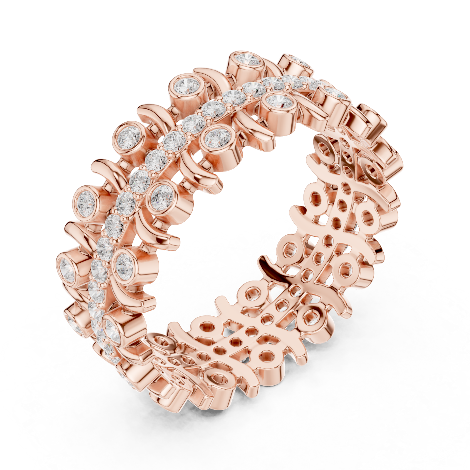  Rose Gold Opulent Regalia Woven Statement Band Right View
