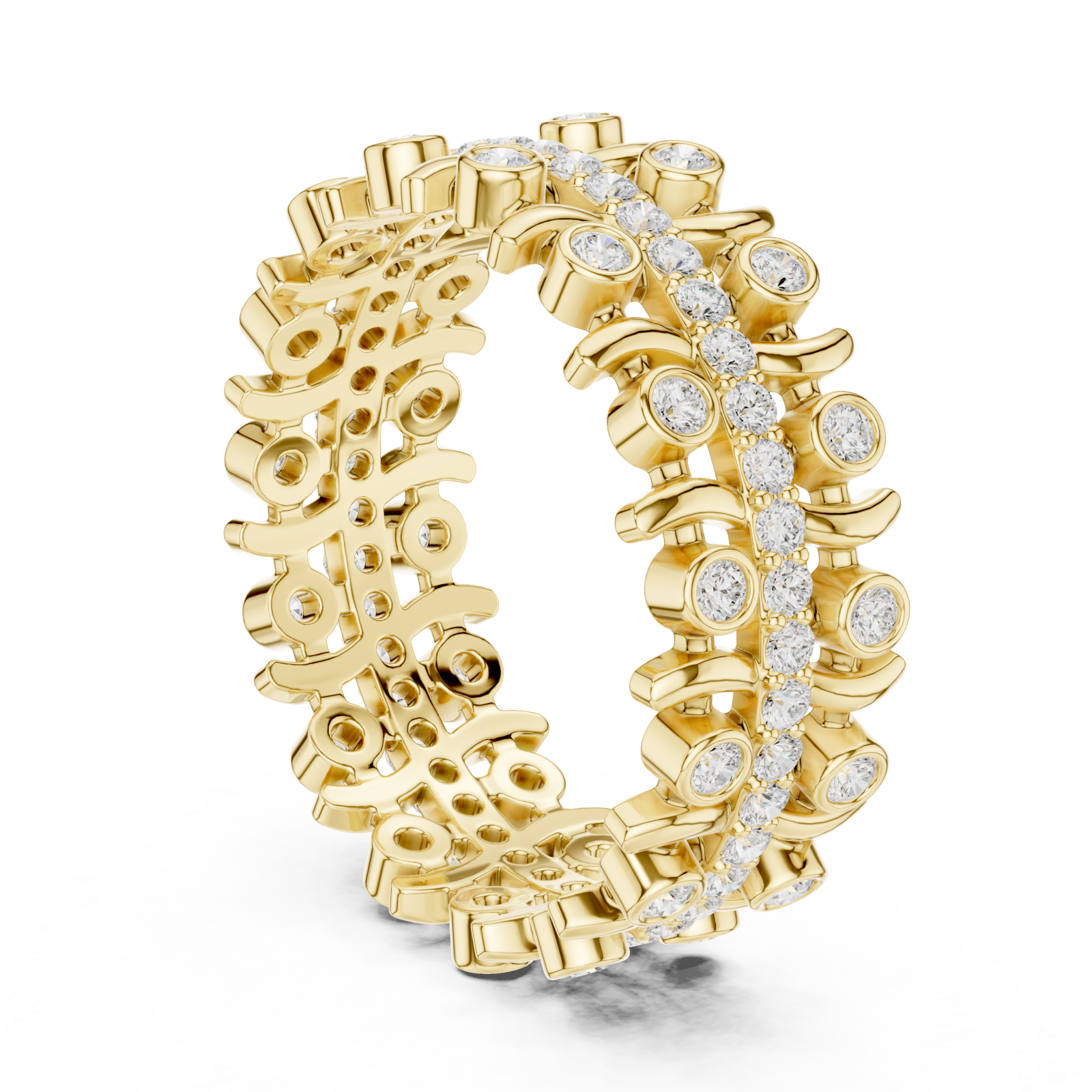  Gold Opulent Regalia Woven Statement Band Left View