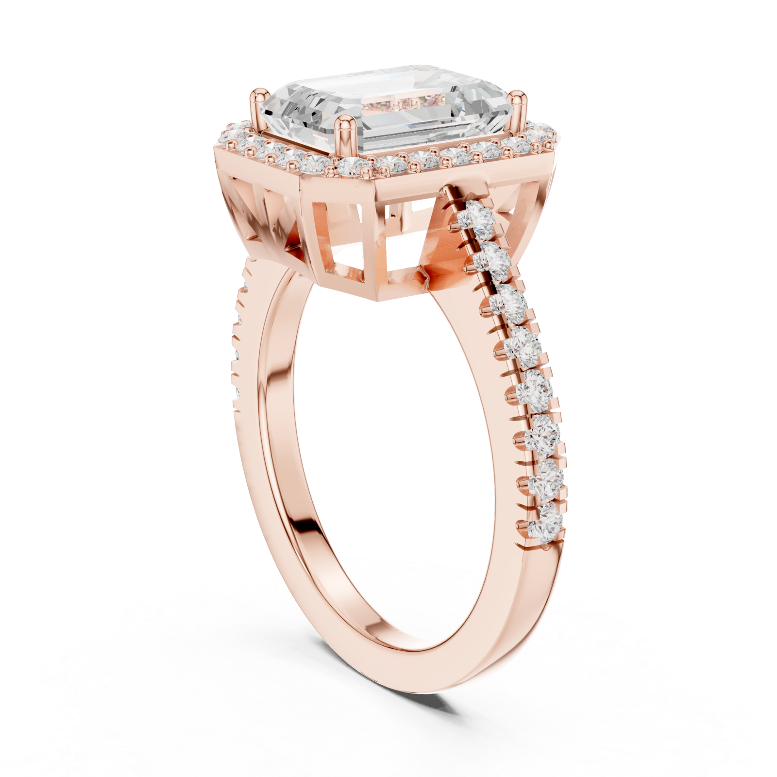  Rose Gold Eternal Promise Signature Ring Left View