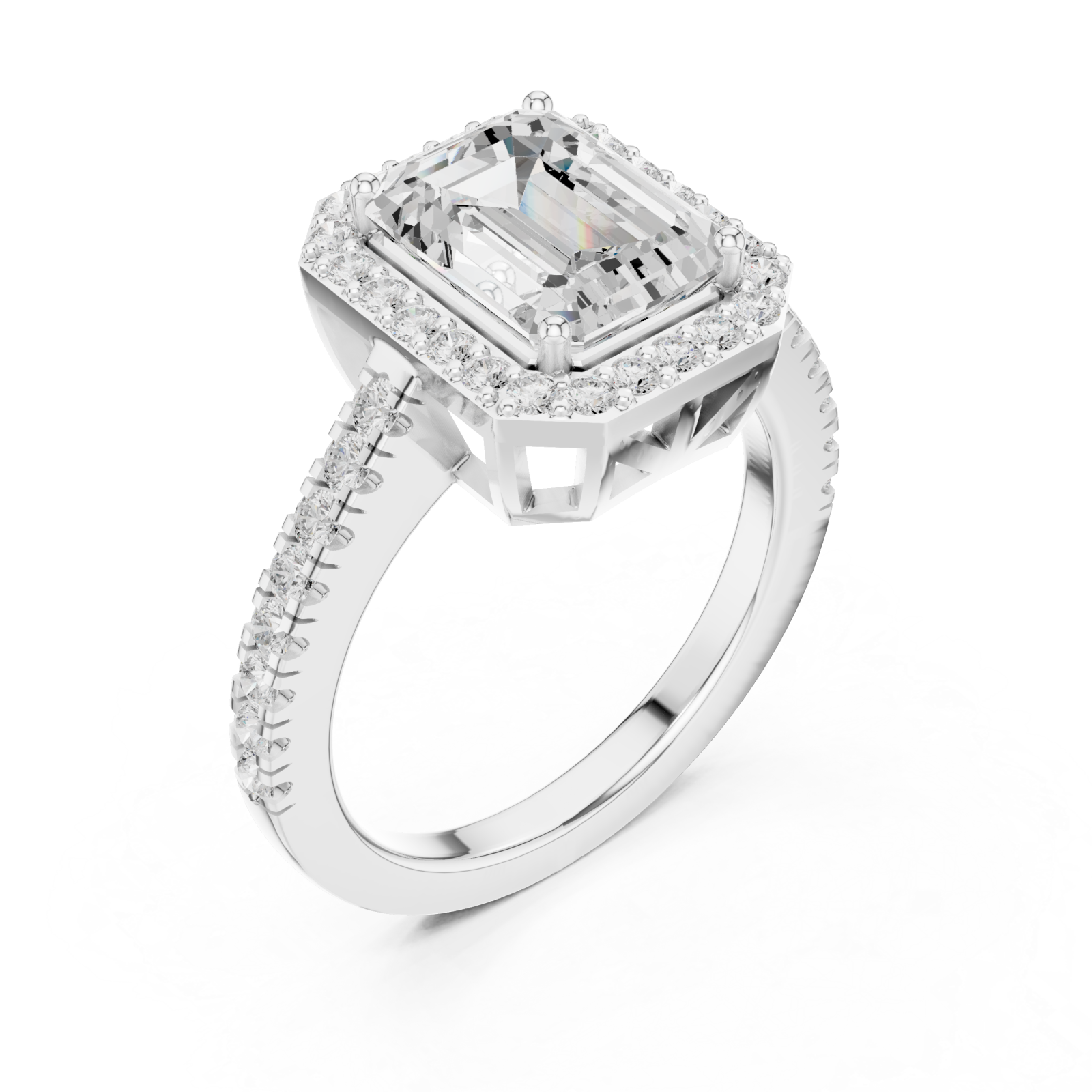  White Gold Eternal Promise Signature Ring Right View