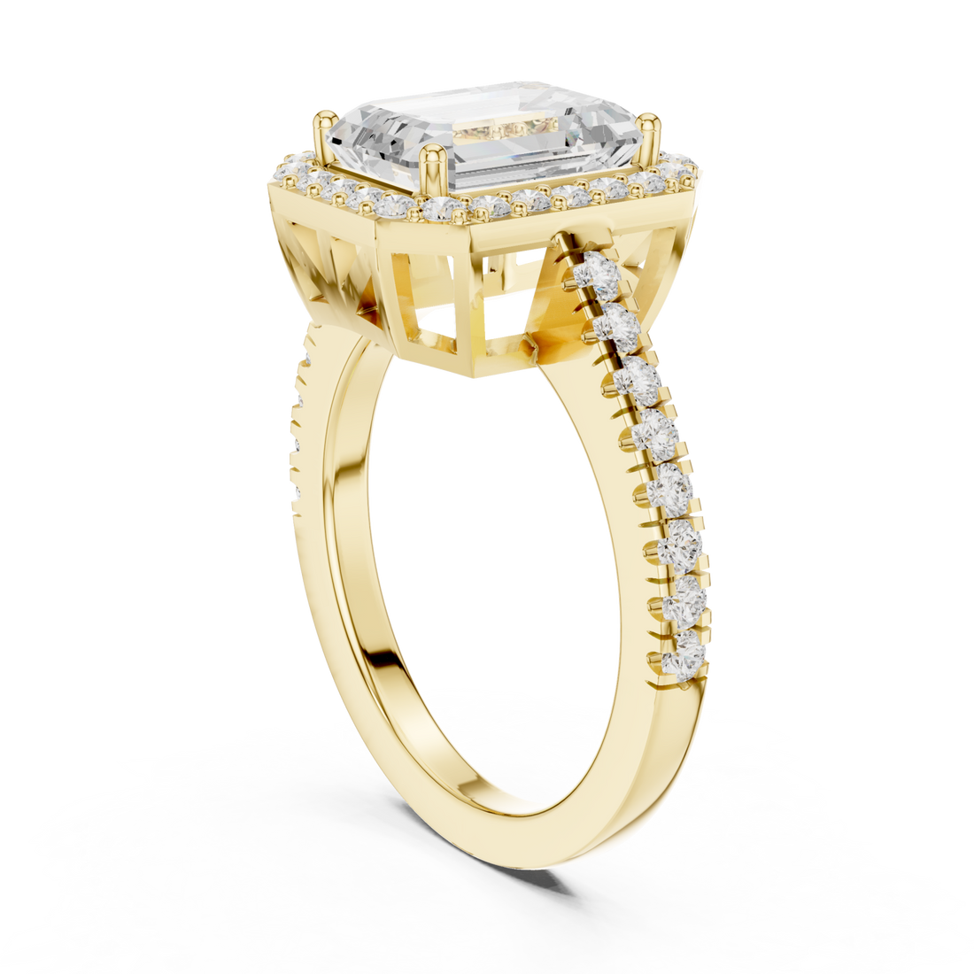 Gold Eternal Promise Signature Ring Right View