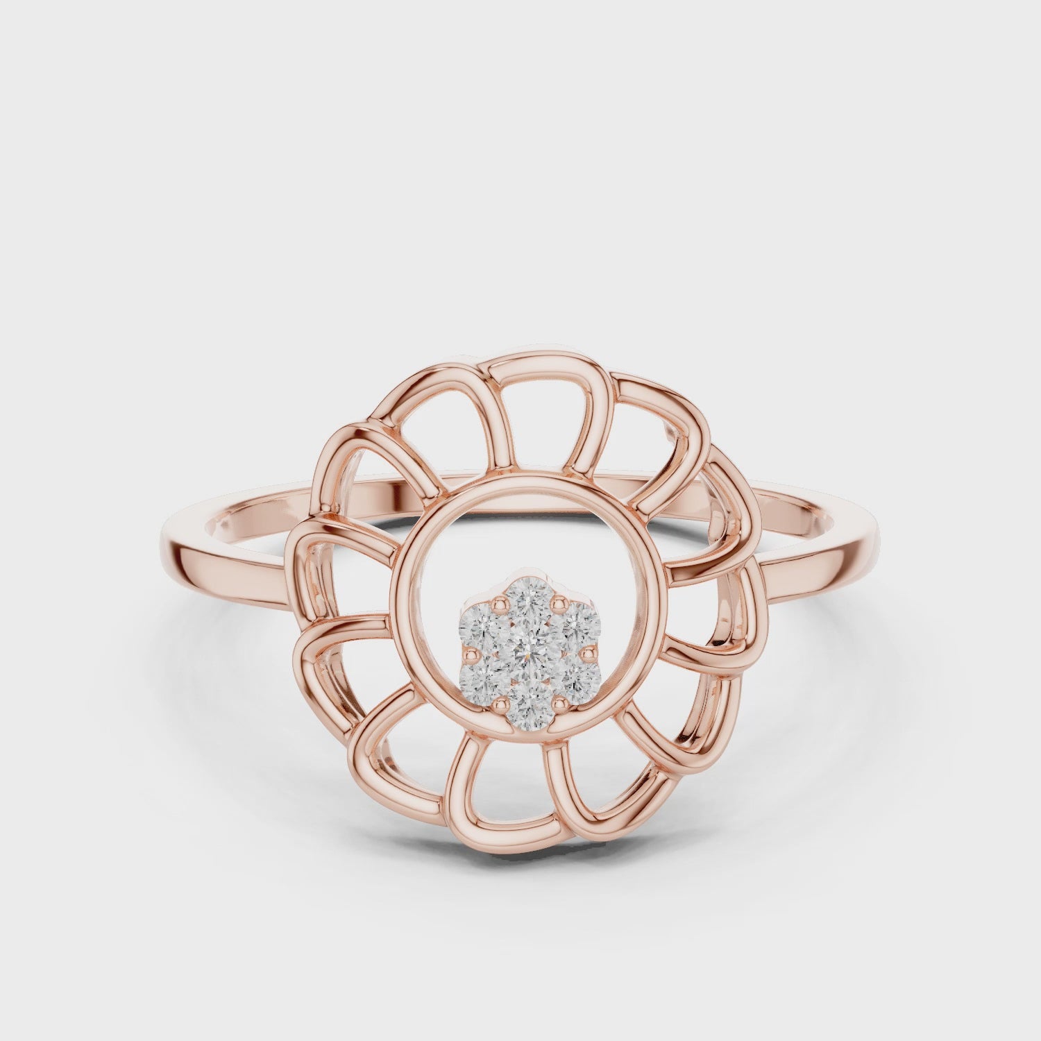 Petal Halo Ring