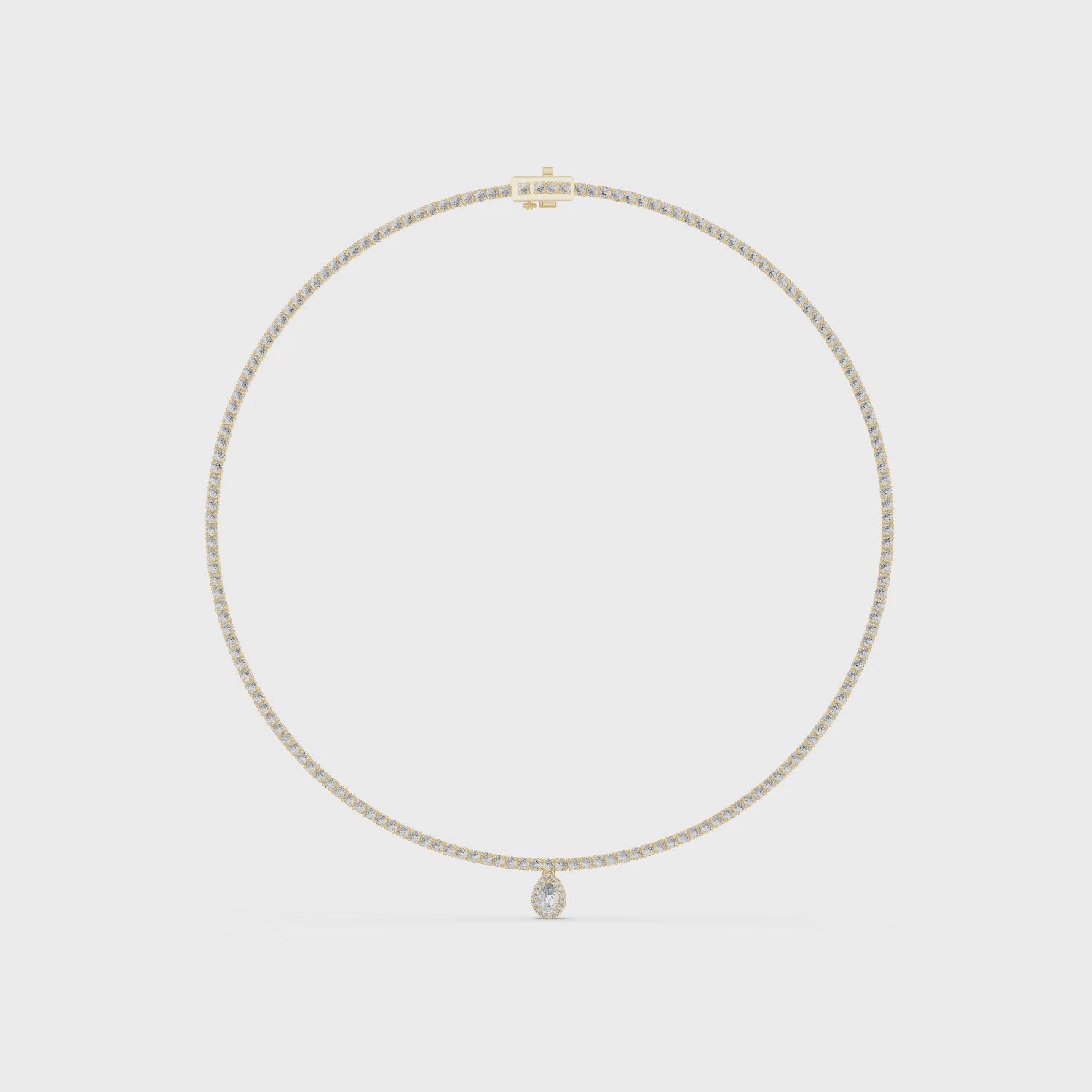 Eternal Graceful Whisper Pendant Link Necklace