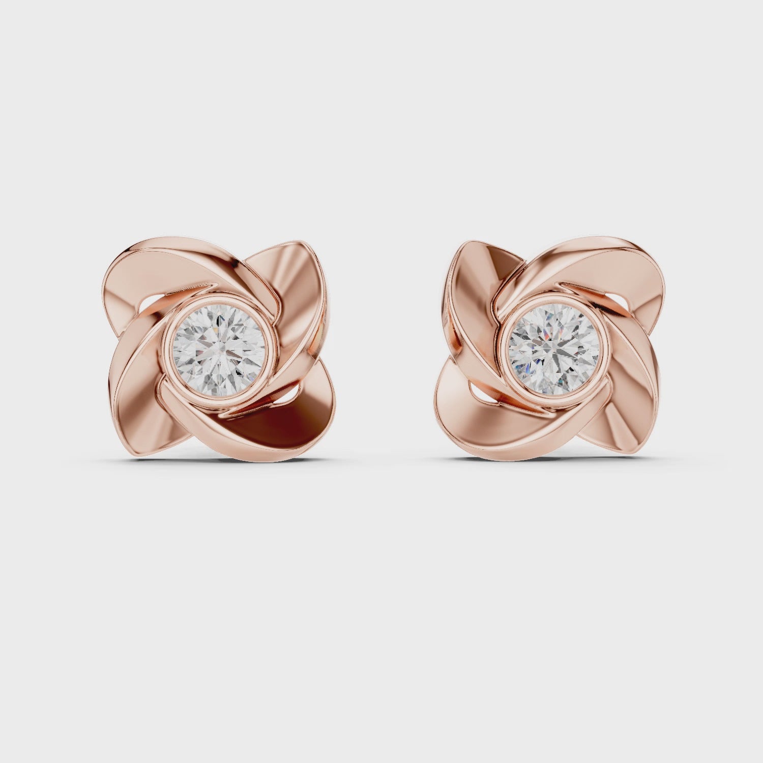 Roselle Embrace Stud Earrings