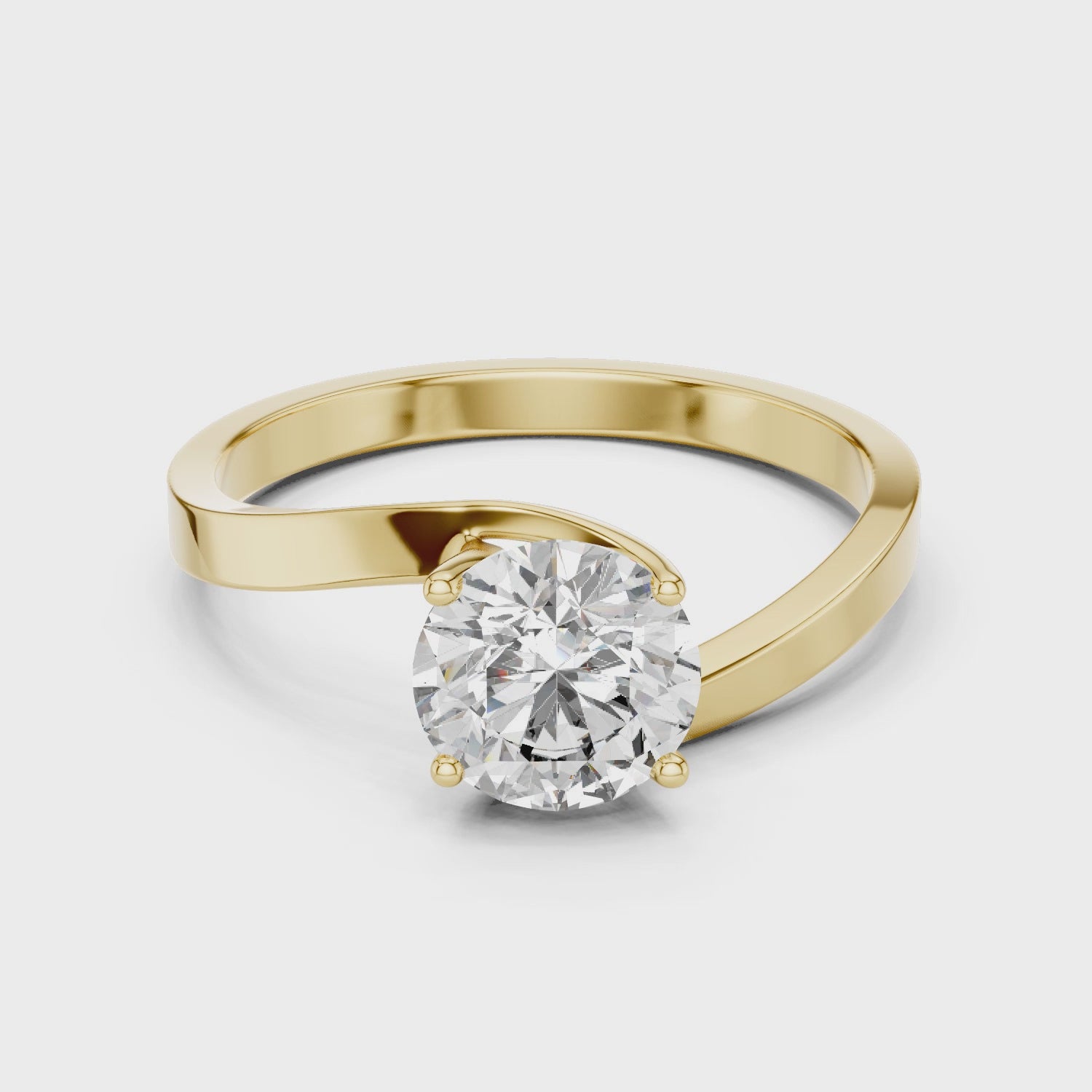 Evelynâ€™s Bold Curve Band Ring