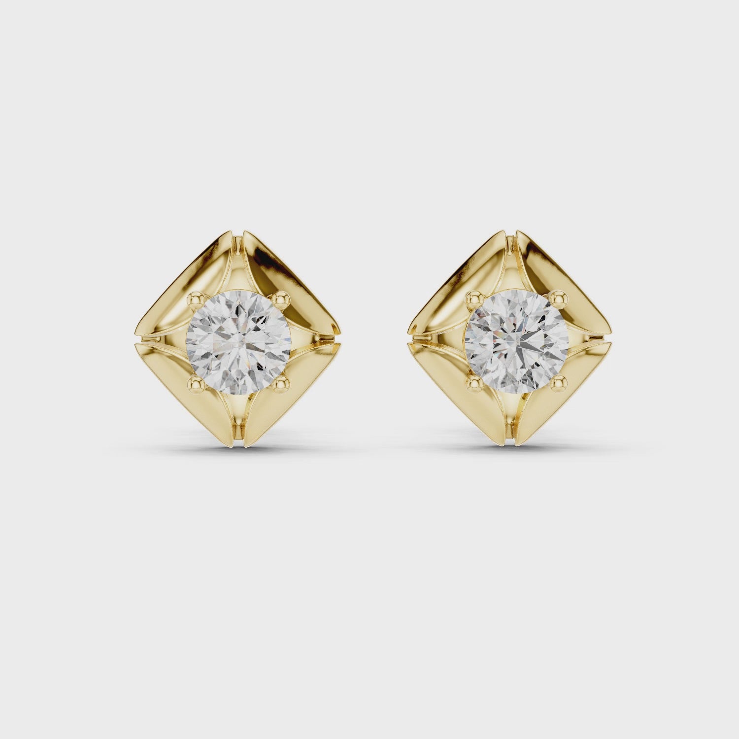 Lustrous Harmony Stud Earrings