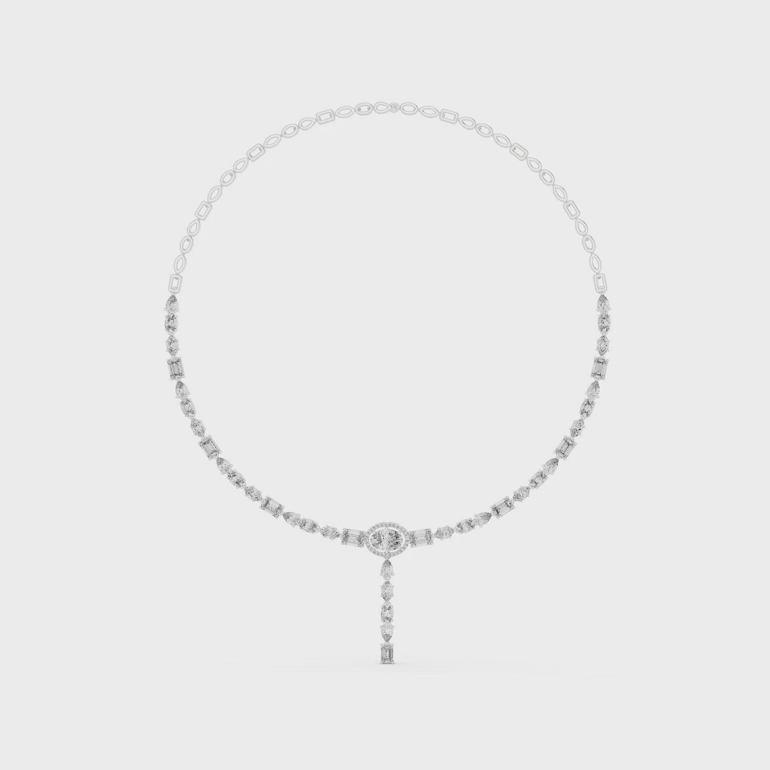 Whispering Grace Long Lariat Necklace