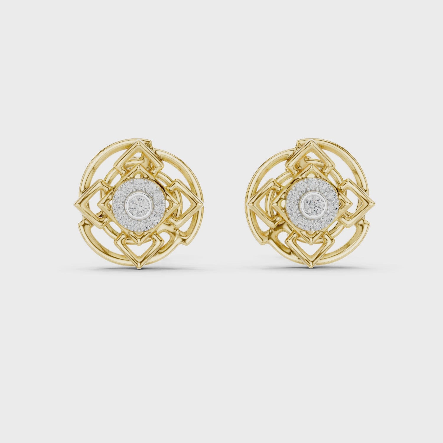 Luminous Aura Petite Stud Earrings